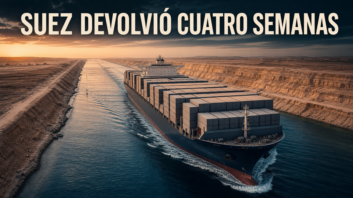 La vuelta a Suez devolvió cuatro semanas y le quitó precio al flete