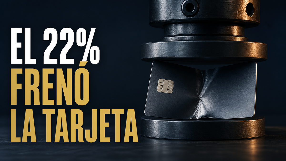 La deuda de tarjeta se redujo con tasas del 22%