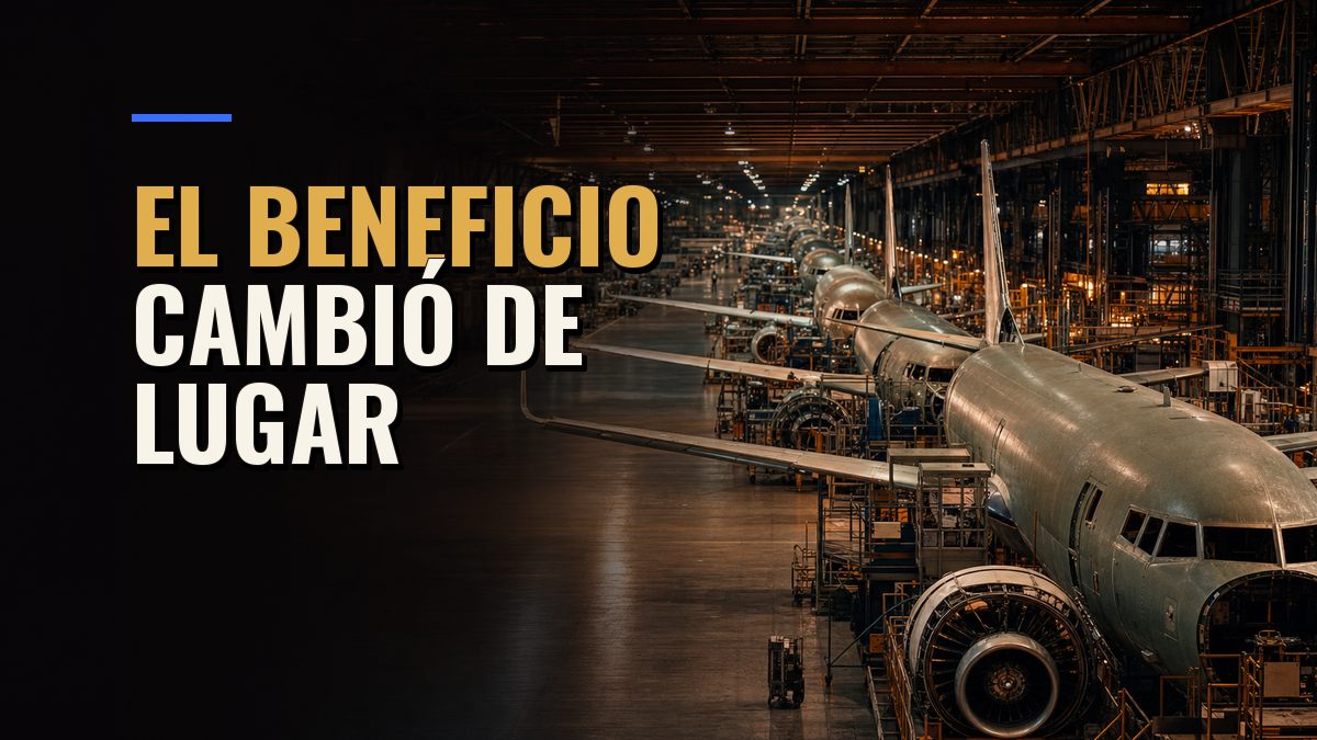 La fila de 16 mil aviones cambió quién captura el beneficio