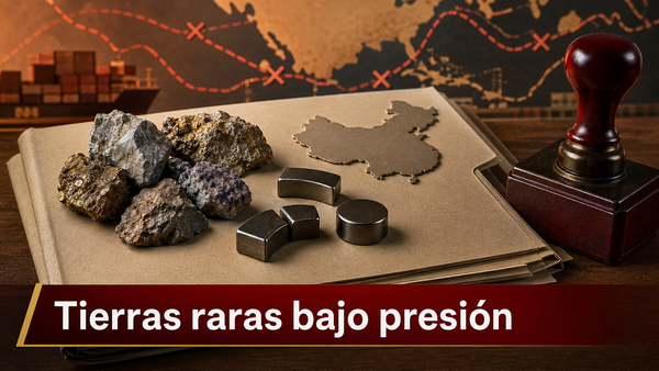 China puso tierras raras en la lista de recados