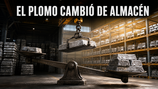 El plomo cayó a US$ 1.840 en un cambio de almacenes