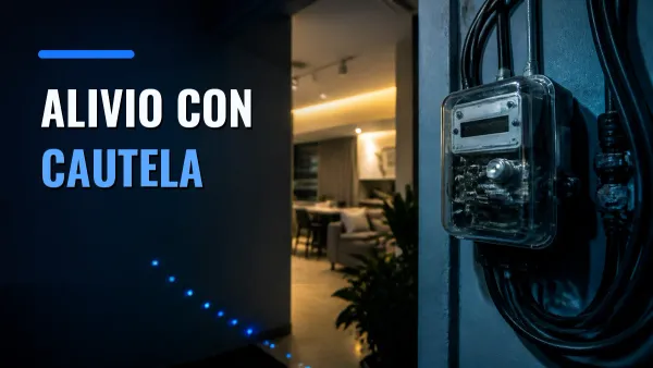 Medidor de electricidad junto a una secuencia de luces descendentes, que representa el alivio del IPCA-15 y el ritmo cauteloso de la Selic de Brasil.